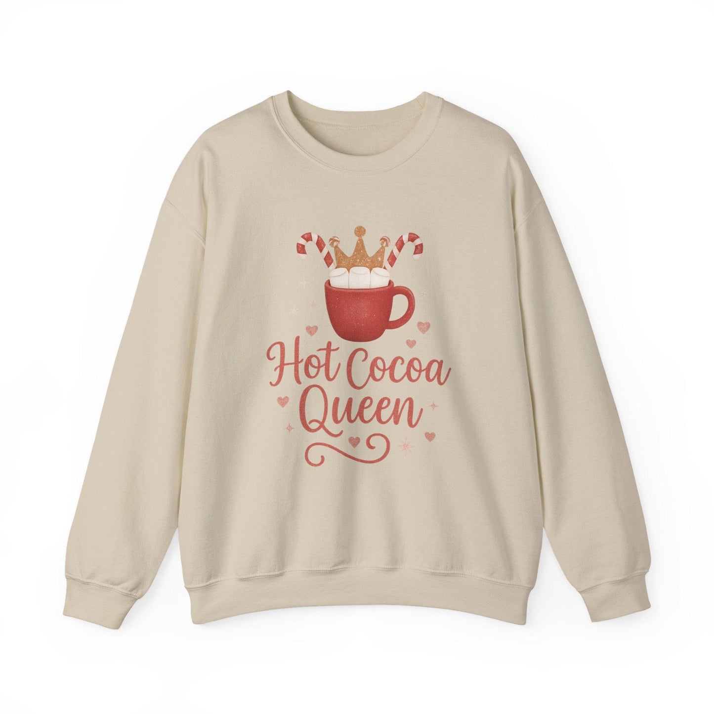 Printify Sweatshirt Hot Cocoa Queen Sweatshirt