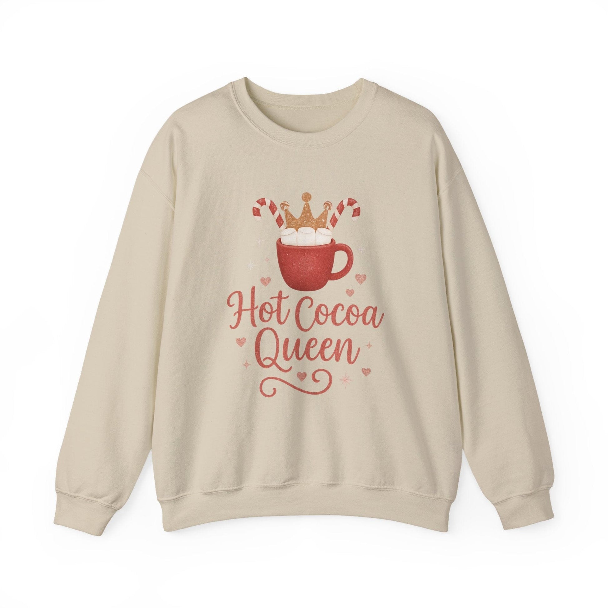 Printify Sweatshirt Hot Cocoa Queen Sweatshirt