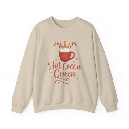 Printify Sweatshirt Hot Cocoa Queen Sweatshirt