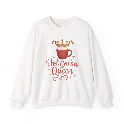 Printify Sweatshirt Hot Cocoa Queen Sweatshirt