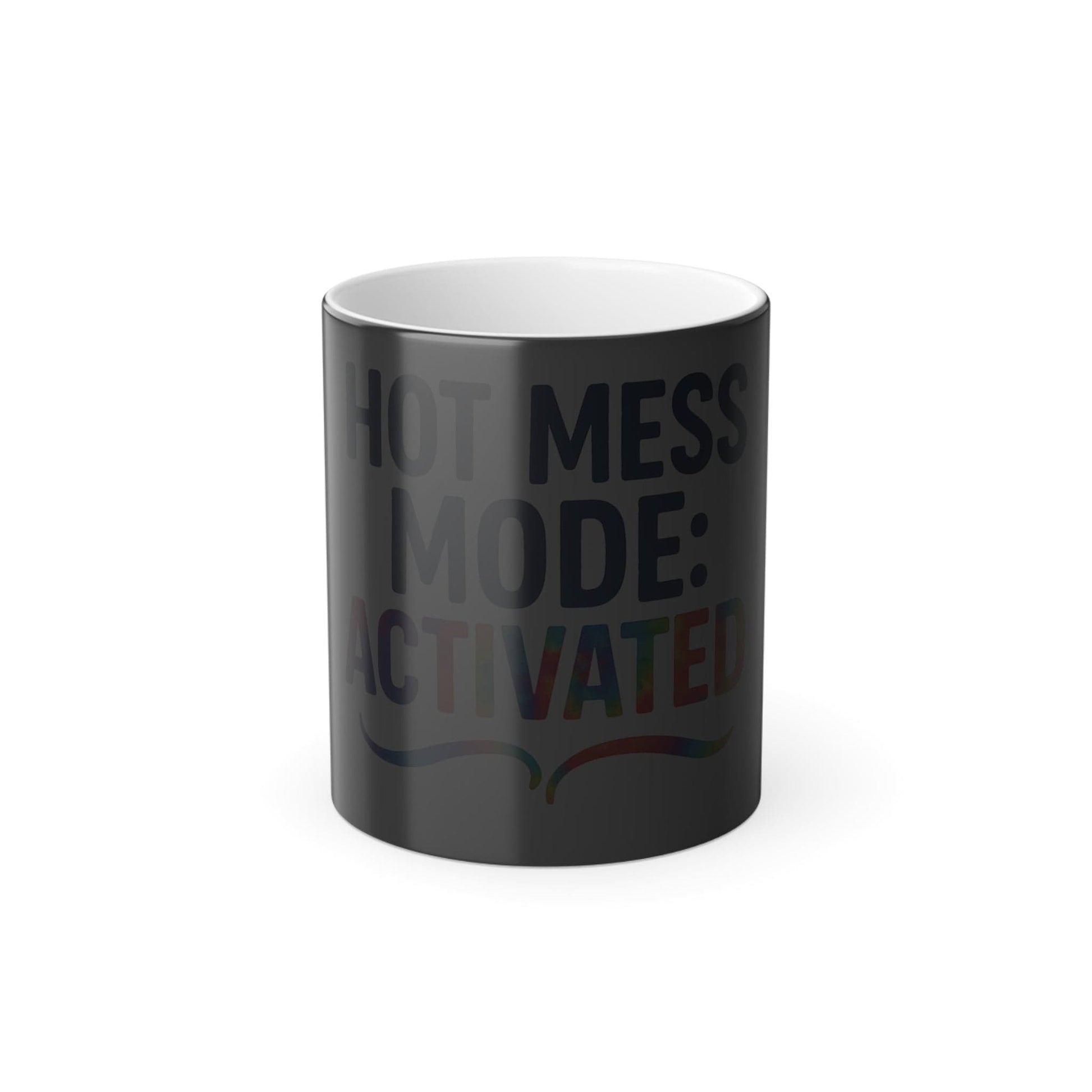 Printify Mug 11oz Hot Mess Mode: Activated – Color Morphing Mug