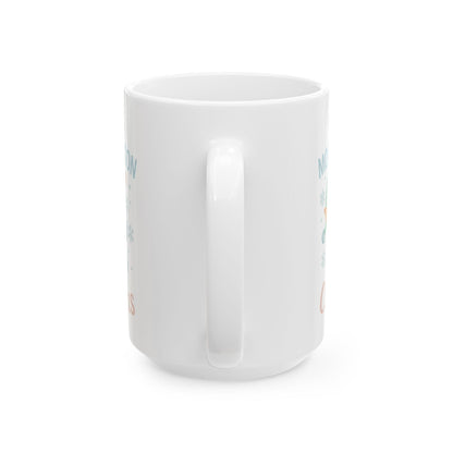 Printify Mug I’m Only a Morning Person on Christmas Mug – Festive 11oz or 15oz Ceramic Cup