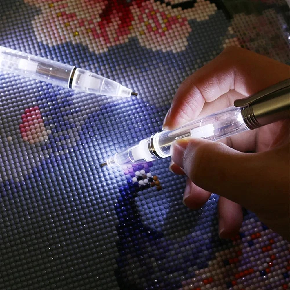 5DDpaints.com arts and crafts kit LED DIY Diamond Painting Pen with Light Illumination Drill