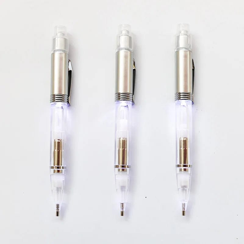 5DDpaints.com arts and crafts kit 3PCS LED DIY Diamond Painting Pen with Light Illumination Drill