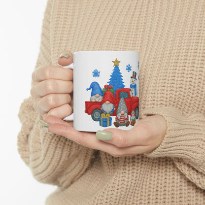 Printify Mug Let It Snow Festive Ceramic Mug – Holiday Coffee, Cocoa & Tea Cup (11oz / 15oz)