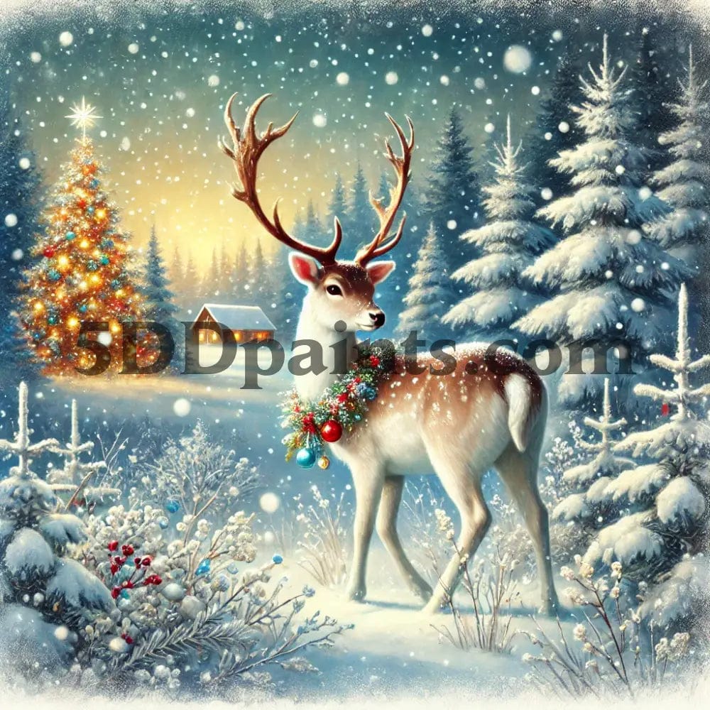 Amazello arts and crafts kit 20x20cm square / 2 Magical Christmas to Remember - Diamond Painting Kit