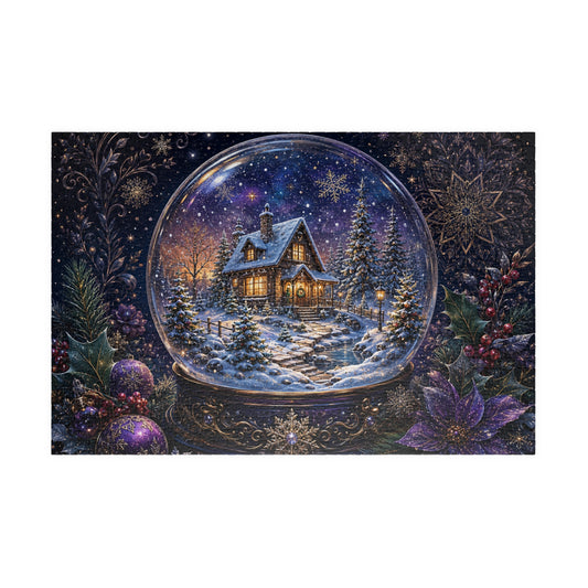 Printify Puzzle 1014 pcs (Horizontal) Magical Winter Snow Globe Jigsaw Puzzle | 520 or 1014 Pieces