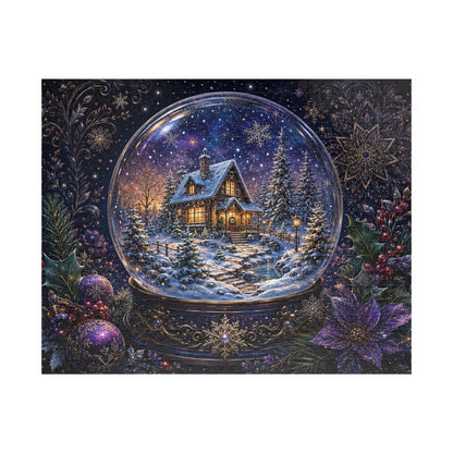 Printify Puzzle 520 pcs (Horizontal) Magical Winter Snow Globe Jigsaw Puzzle | 520 or 1014 Pieces
