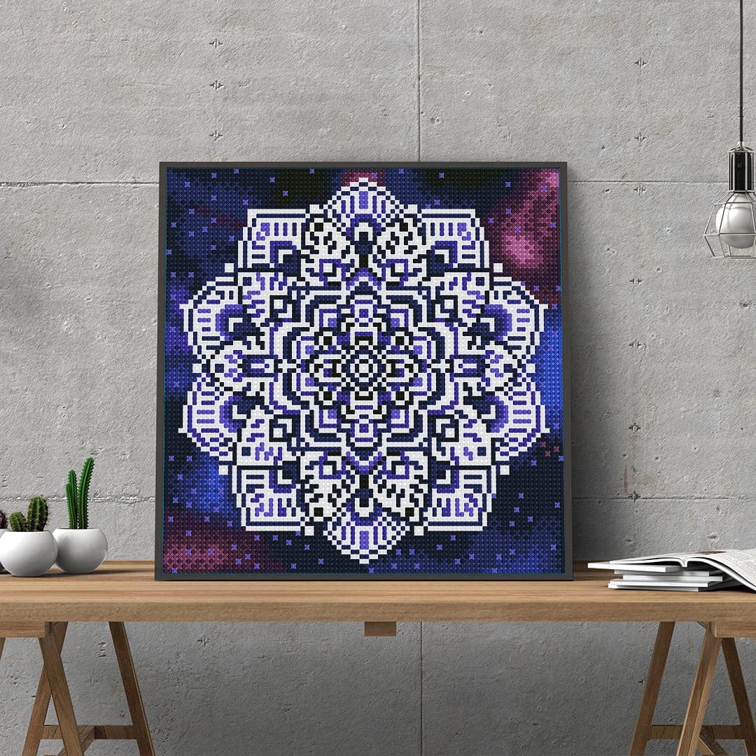 5DDPaints.com Art & Craft Kits Mandala Glow in the Dark 30 x 30 cm