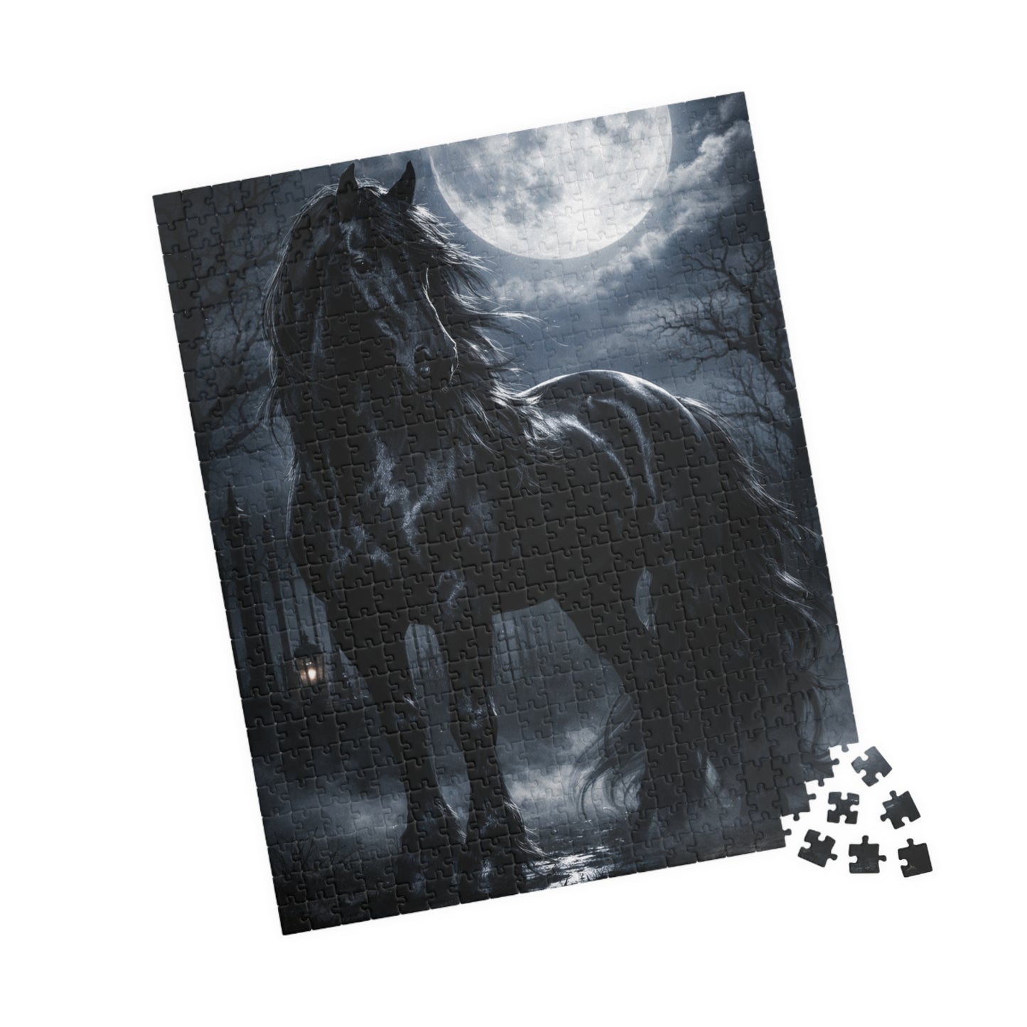 Printify Puzzle Midnight Moon Horse Jigsaw Puzzle