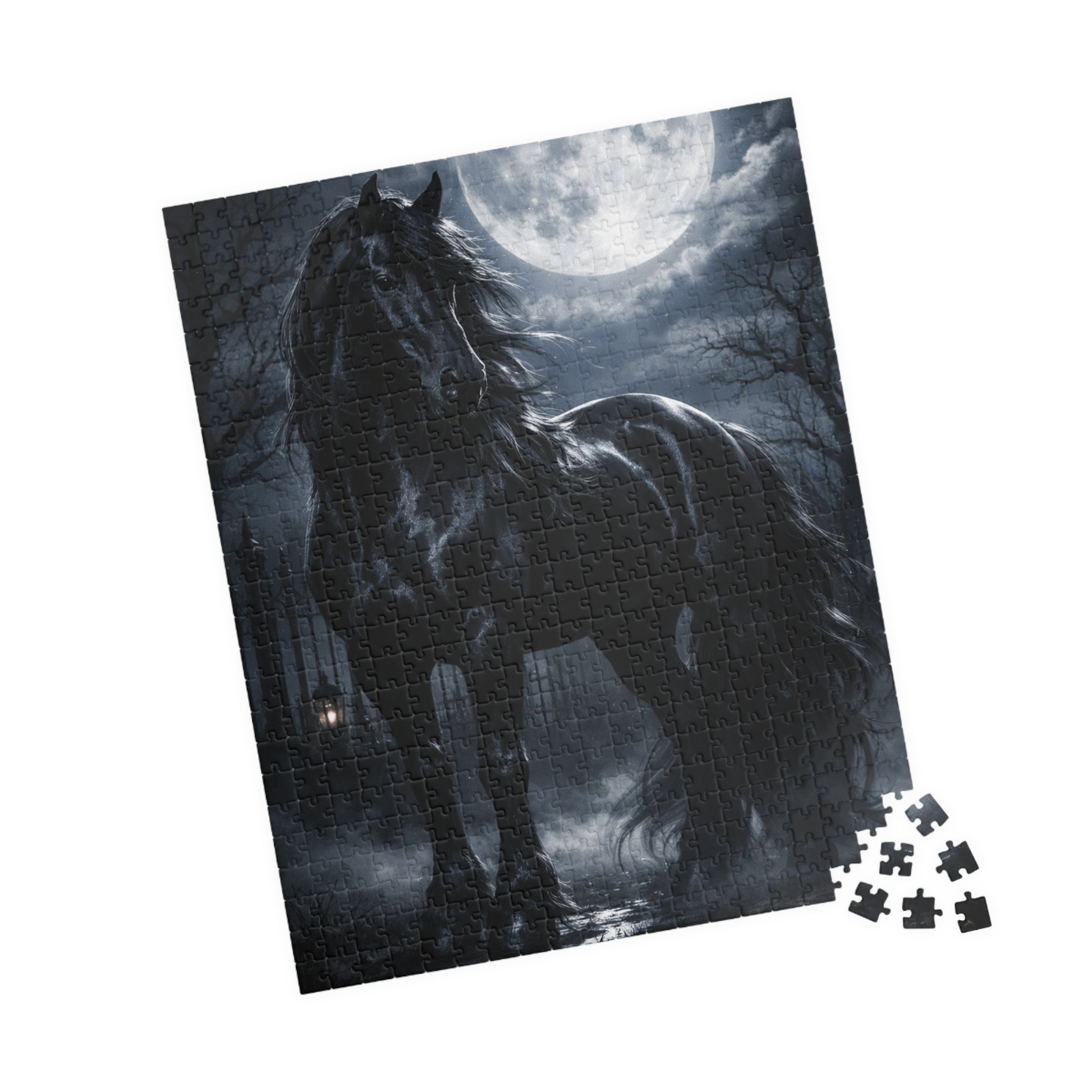 Printify Puzzle Midnight Moon Horse Jigsaw Puzzle