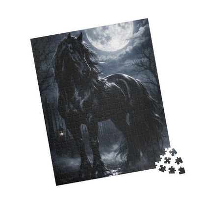 Printify Puzzle Midnight Moon Horse Jigsaw Puzzle