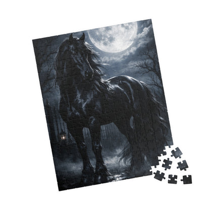 Printify Puzzle Midnight Moon Horse Jigsaw Puzzle
