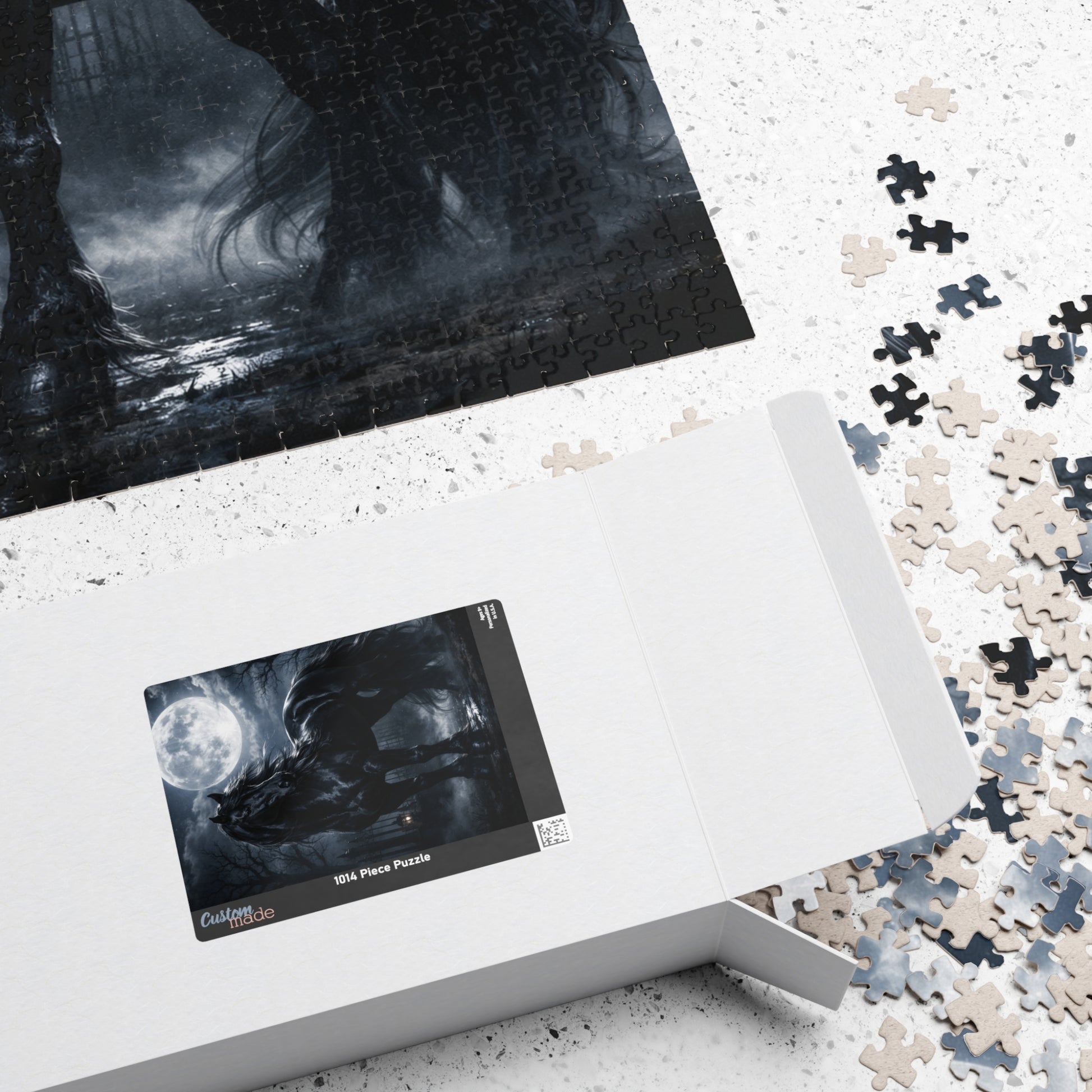 Printify Puzzle Midnight Moon Horse Jigsaw Puzzle
