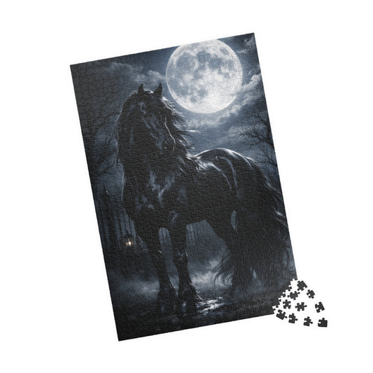 Printify Puzzle 1014 pcs (Vertical) Midnight Moon Horse Jigsaw Puzzle