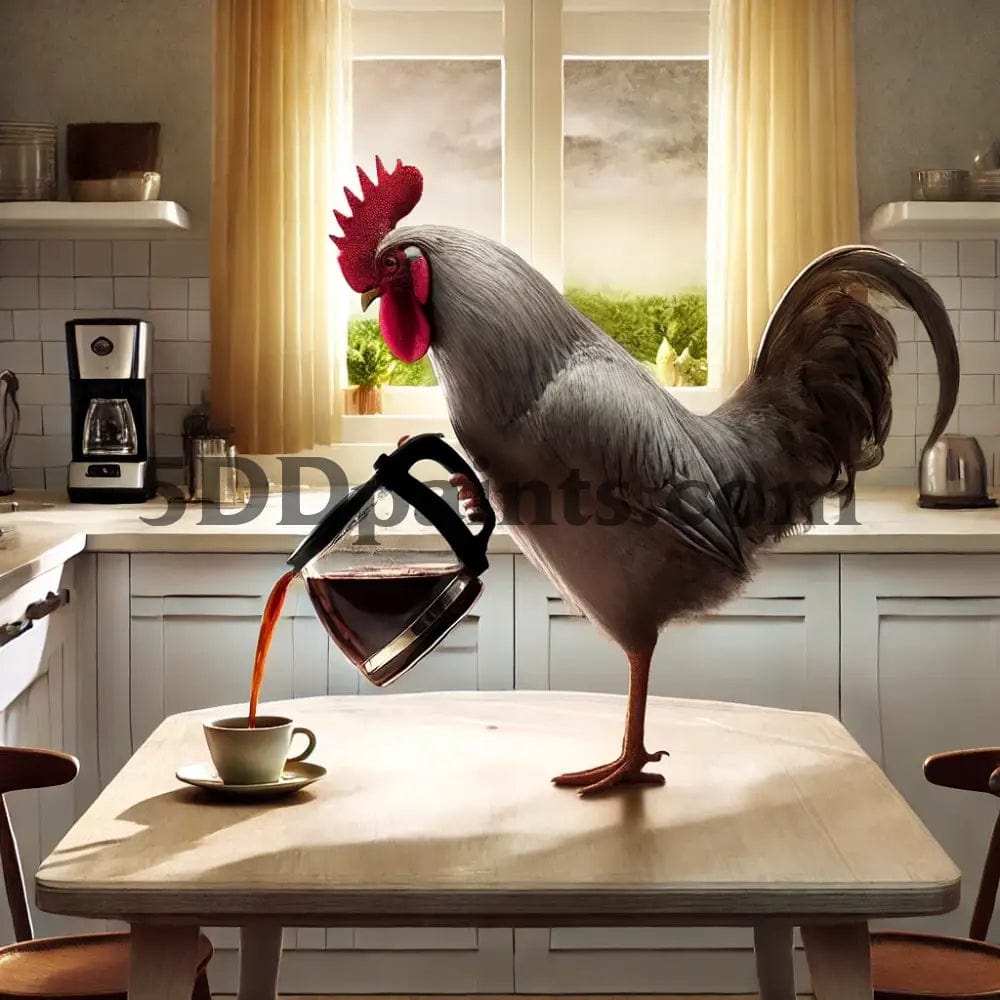 Morning Brew: The Coffee-Pouring Rooster Arts And Crafts Kit