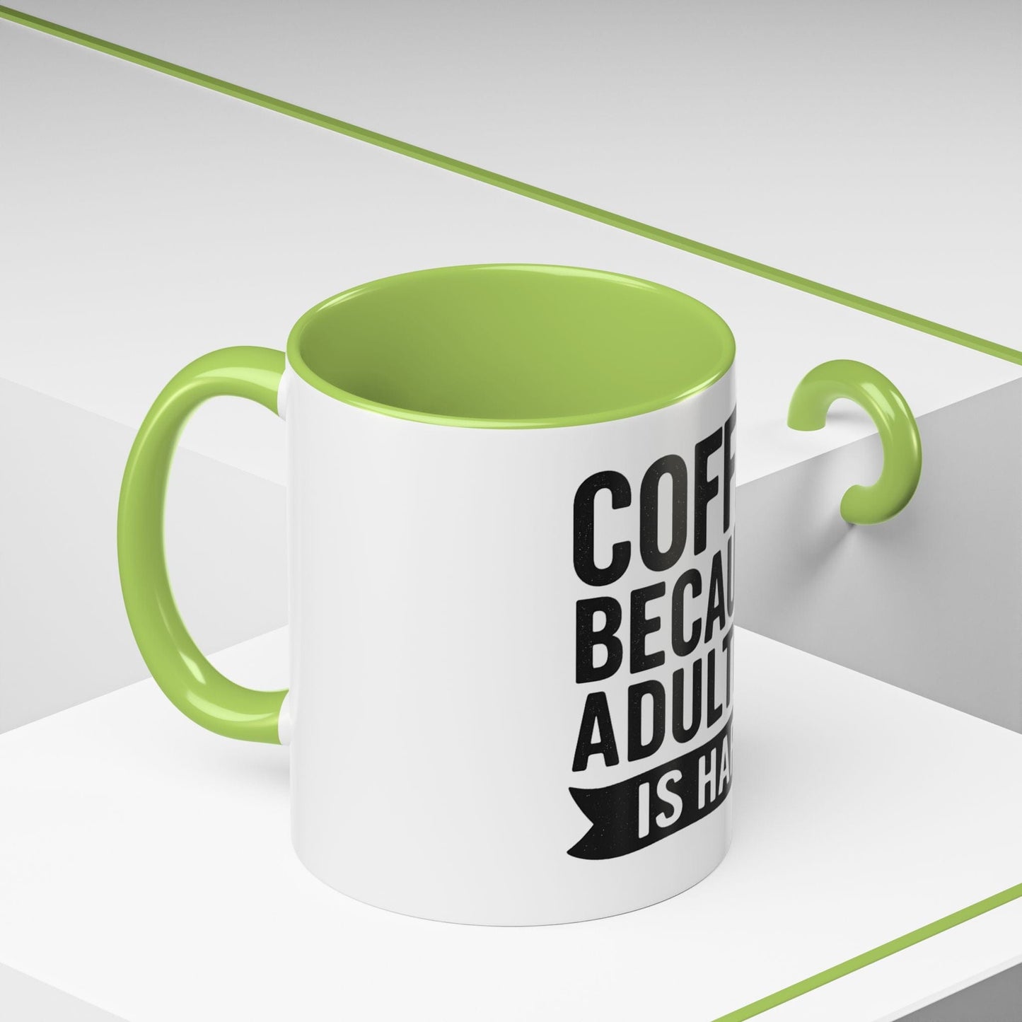 Printify Mug Mug Coffee: Because Adulting is Hard - Funny Gift Idea