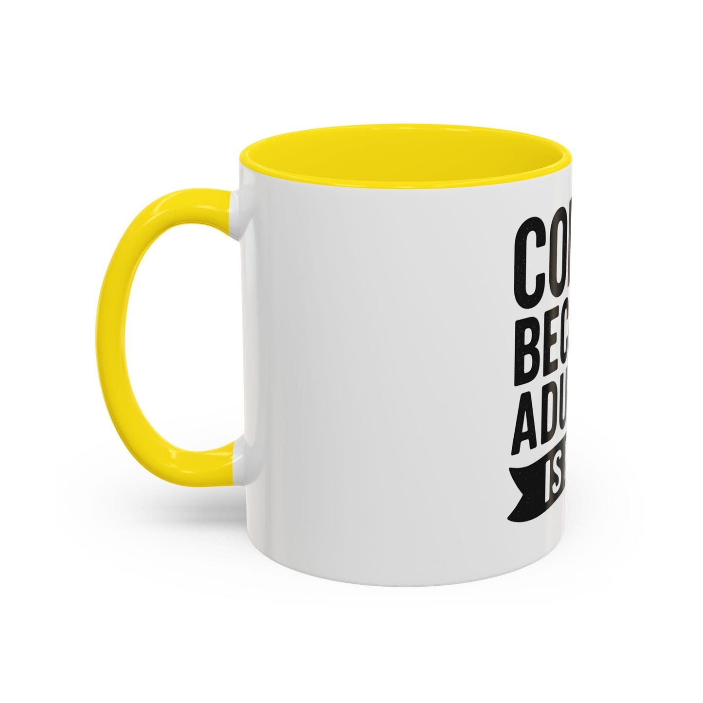 Printify Mug Mug Coffee: Because Adulting is Hard - Funny Gift Idea