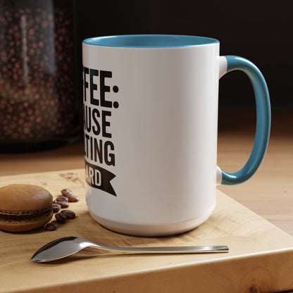 Printify Mug Mug Coffee: Because Adulting is Hard - Funny Gift Idea