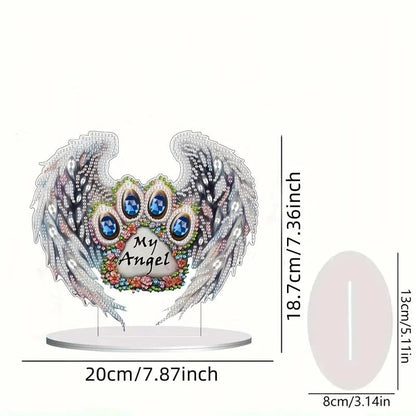 5DDpaints.com Art & Craft Kits A48-GH028 My Angel Memorial Diamond Painting Stand - PARTIAL DRILL