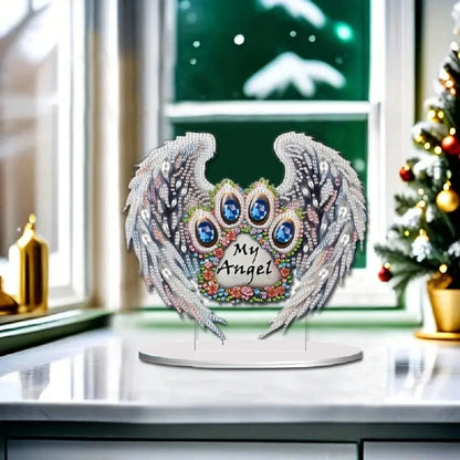 5DDpaints.com Art & Craft Kits My Angel Memorial Diamond Painting Stand - PARTIAL DRILL