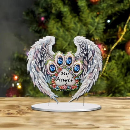 5DDpaints.com Art & Craft Kits My Angel Memorial Diamond Painting Stand - PARTIAL DRILL