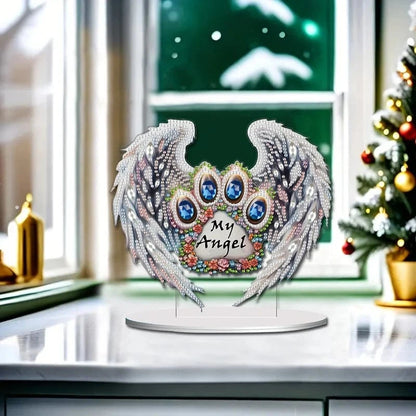 5DDpaints.com Art & Craft Kits My Angel Memorial Diamond Painting Stand - PARTIAL DRILL