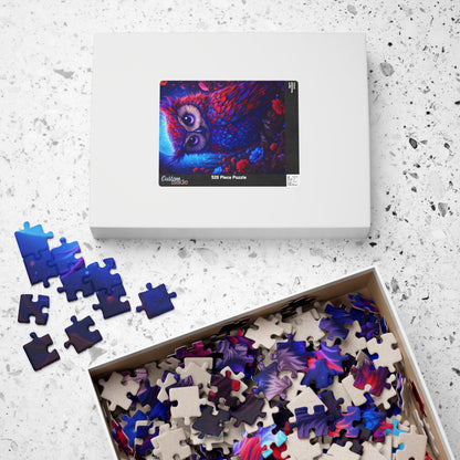 Printify Puzzle Mystic Owl Glow Jigsaw Puzzle