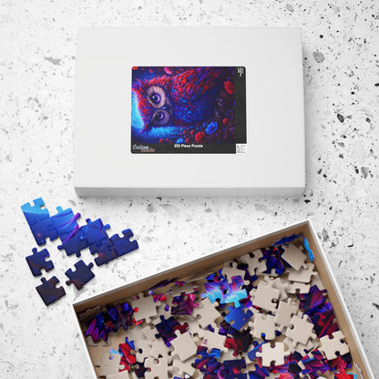 Printify Puzzle Mystic Owl Glow Jigsaw Puzzle