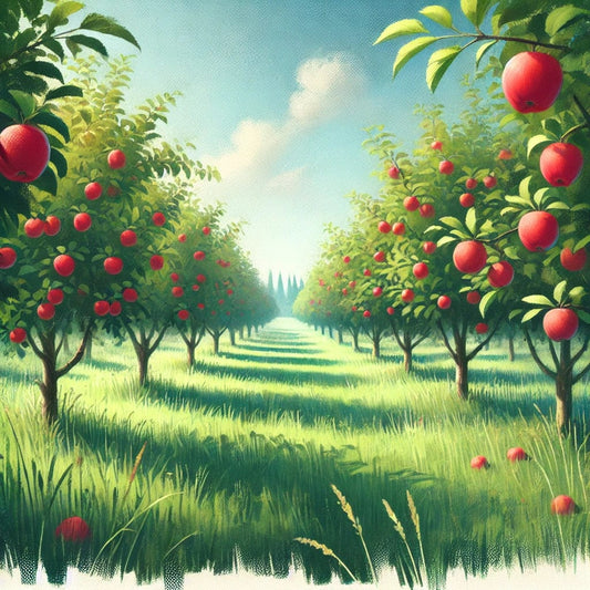 5DDPaints.com Art & Craft Kits Peaceful Apple Orchard Diamond Painting Kit – Beginner’s Edition