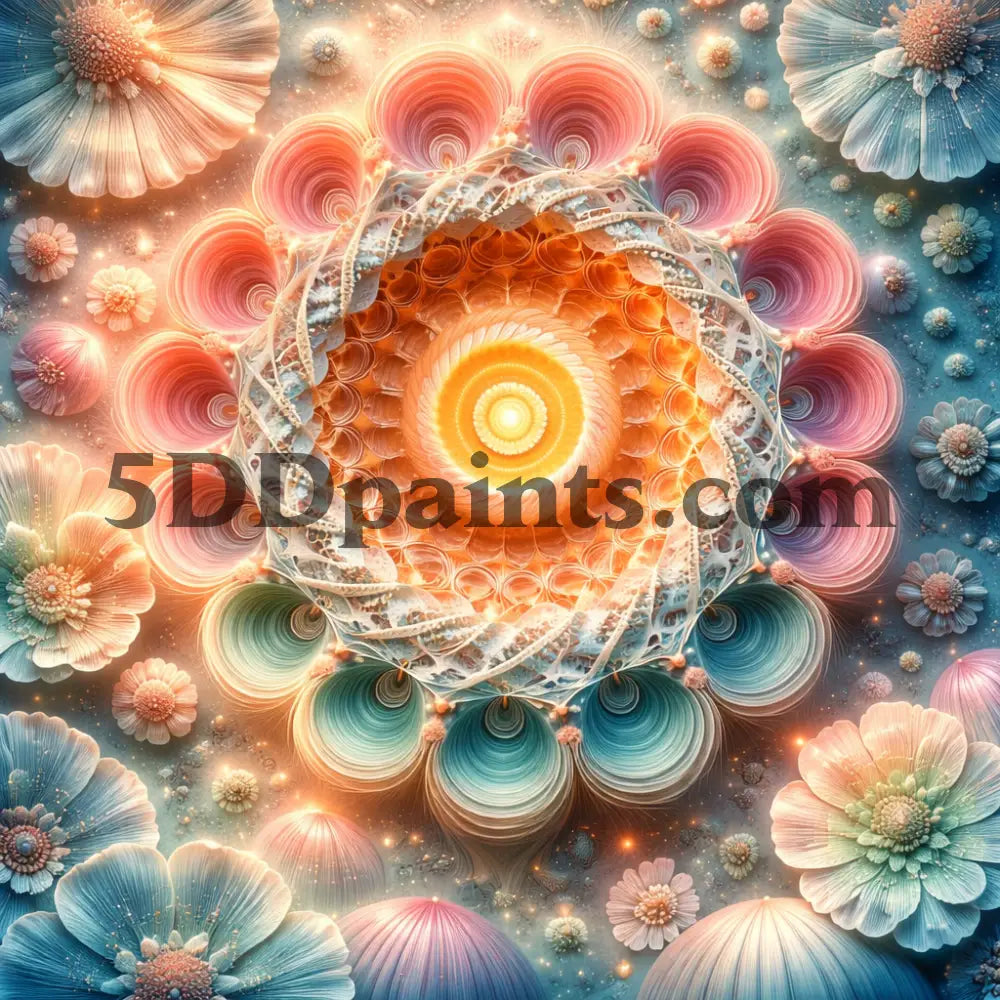 5DDPaints.com Art & Craft Kits 2 / 20x20cm / Square Radiant Calm Mandala Collection