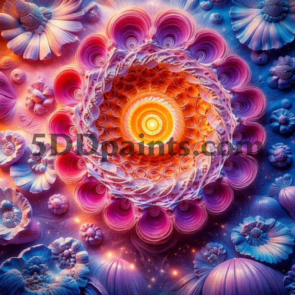 5DDPaints.com Art & Craft Kits 1 / 20x20cm / Square Radiant Calm Mandala Collection