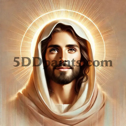 5DDPaints.com arts and crafts kit "Radiant Savior" Diamond Painting Kit