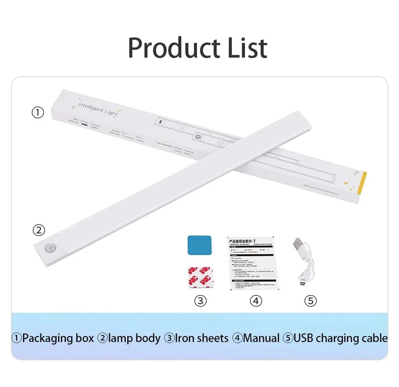 Amazello lights Rechargeable Motion Sensor LED Cabinet Light