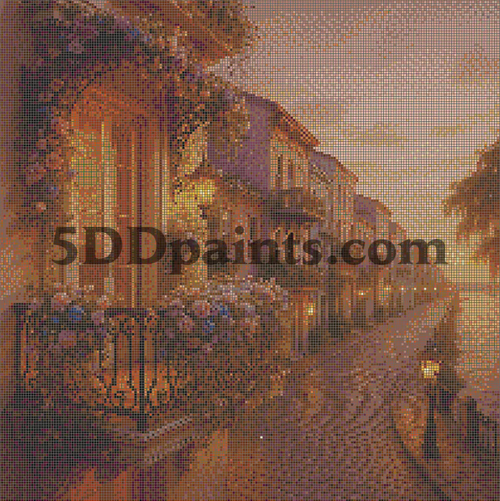 5DDPaints.com Art & Craft Kits Savannah Sunset Charm – Limited Edition 3-Piece Southern Charm Balcony Trio