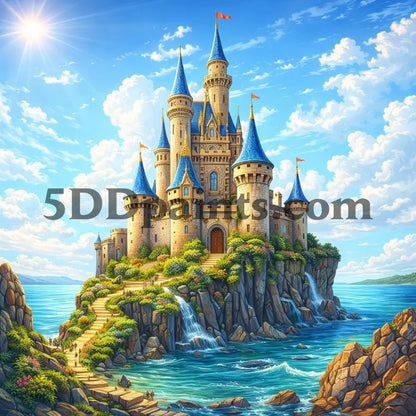 5DDPaints.com decoration Seaside Kingdom Castle Diamond Painting Kit