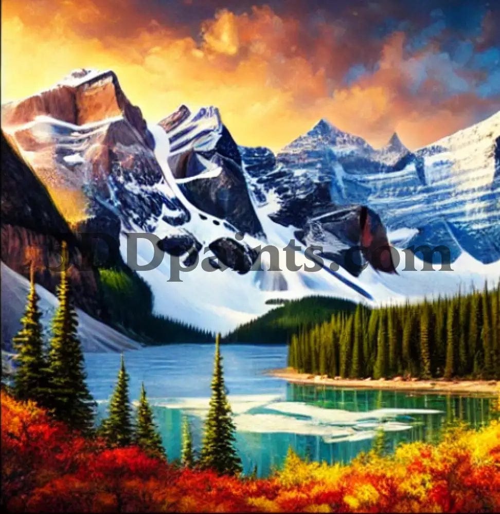 5DDPaints.com arts and crafts kit Seasons of Serenity: Mountain Landscape Diamond Painting Collection