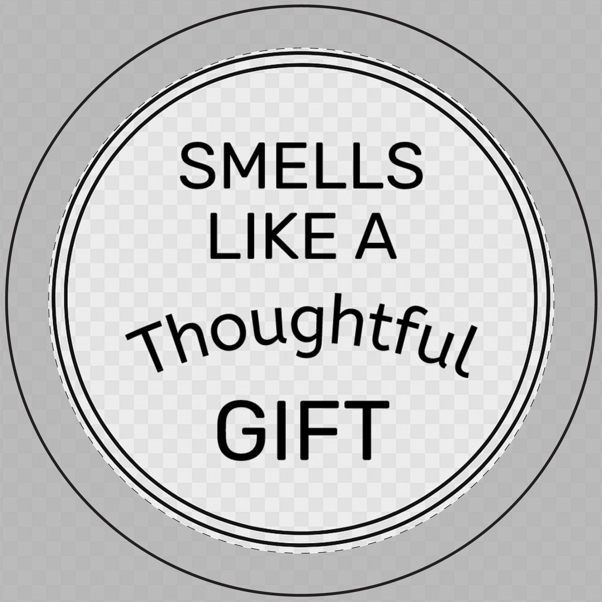 Printify Home Decor Smells Like a Thoughtful Gift Candle – 14oz Engraved Soy Candle with Bamboo Lid | Clean Burn, Long-Lasting, Eco-Friendly Gift for Her, Him, or Home