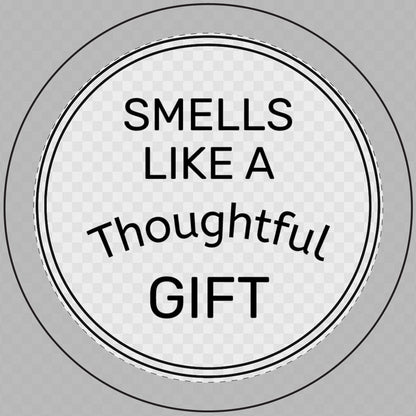 Printify Home Decor Smells Like a Thoughtful Gift Candle – 14oz Engraved Soy Candle with Bamboo Lid | Clean Burn, Long-Lasting, Eco-Friendly Gift for Her, Him, or Home