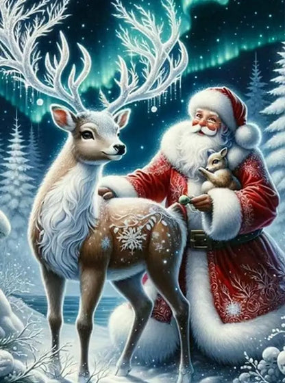 5DDpaints.com RM20891 / square 20x25cm Snowy Magical Christmas Diamond Painting
