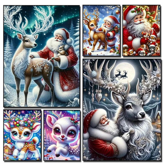 5DDpaints.com Snowy Magical Christmas Diamond Painting