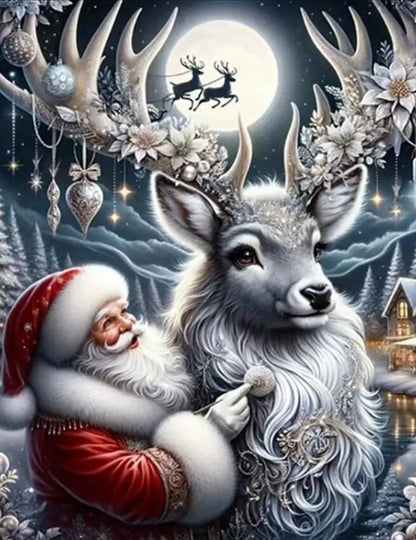 5DDpaints.com RM20898 / square 40x50cm Snowy Magical Christmas Diamond Painting