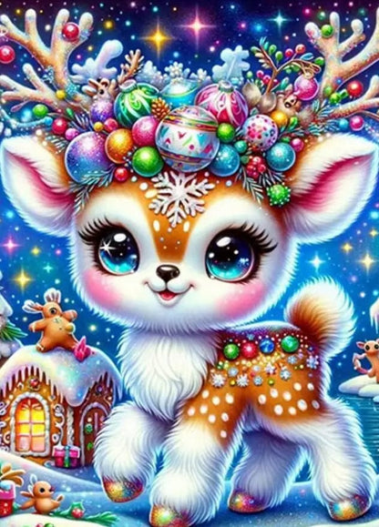 5DDpaints.com RM20899 / square 30x40cm Snowy Magical Christmas Diamond Painting