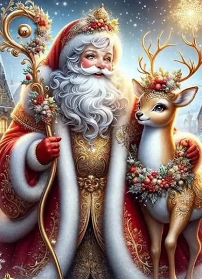 5DDpaints.com RM20892 / square 20x25cm Snowy Magical Christmas Diamond Painting