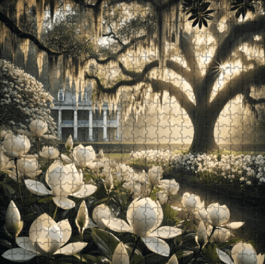 5DDPaints.com Art & Craft Kits Southern Magnolia Garden Jigsaw Puzzle – 500 Piece Timeless Elegance