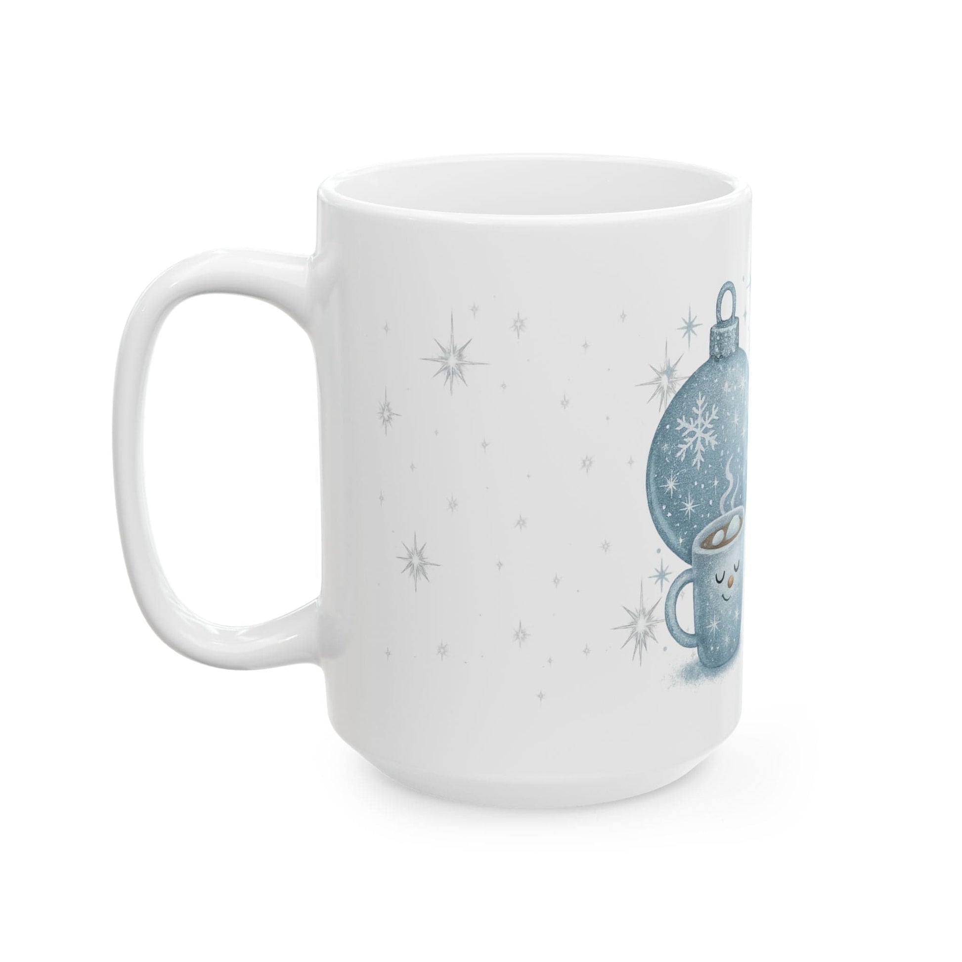 Printify Mug Sparkle Season Is Here Mug – Festive Winter Ceramic Coffee Cup (11oz / 15oz)