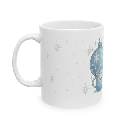 Printify Mug Sparkle Season Is Here Mug – Festive Winter Ceramic Coffee Cup (11oz / 15oz)
