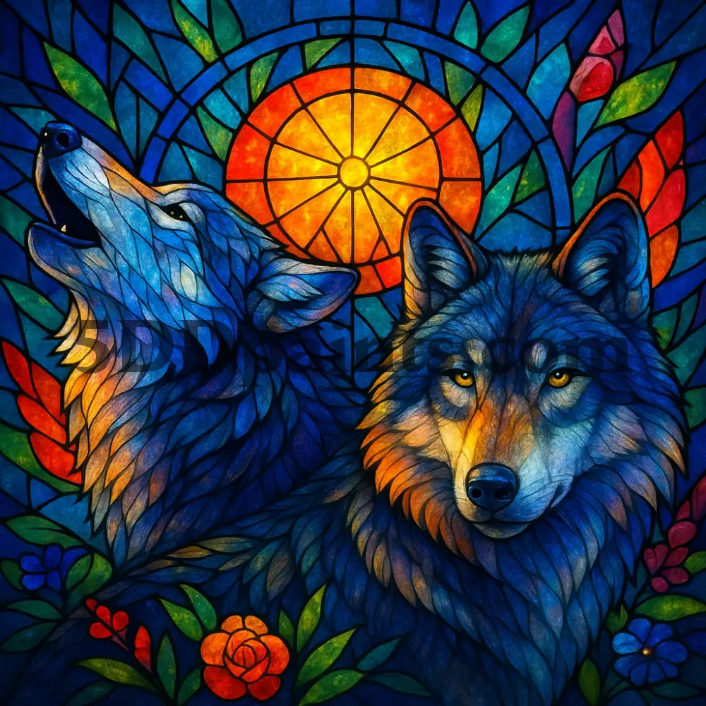 5DDPaints.com arts and crafts kit 🌟 Stained Glass Serenity Collection 🌟