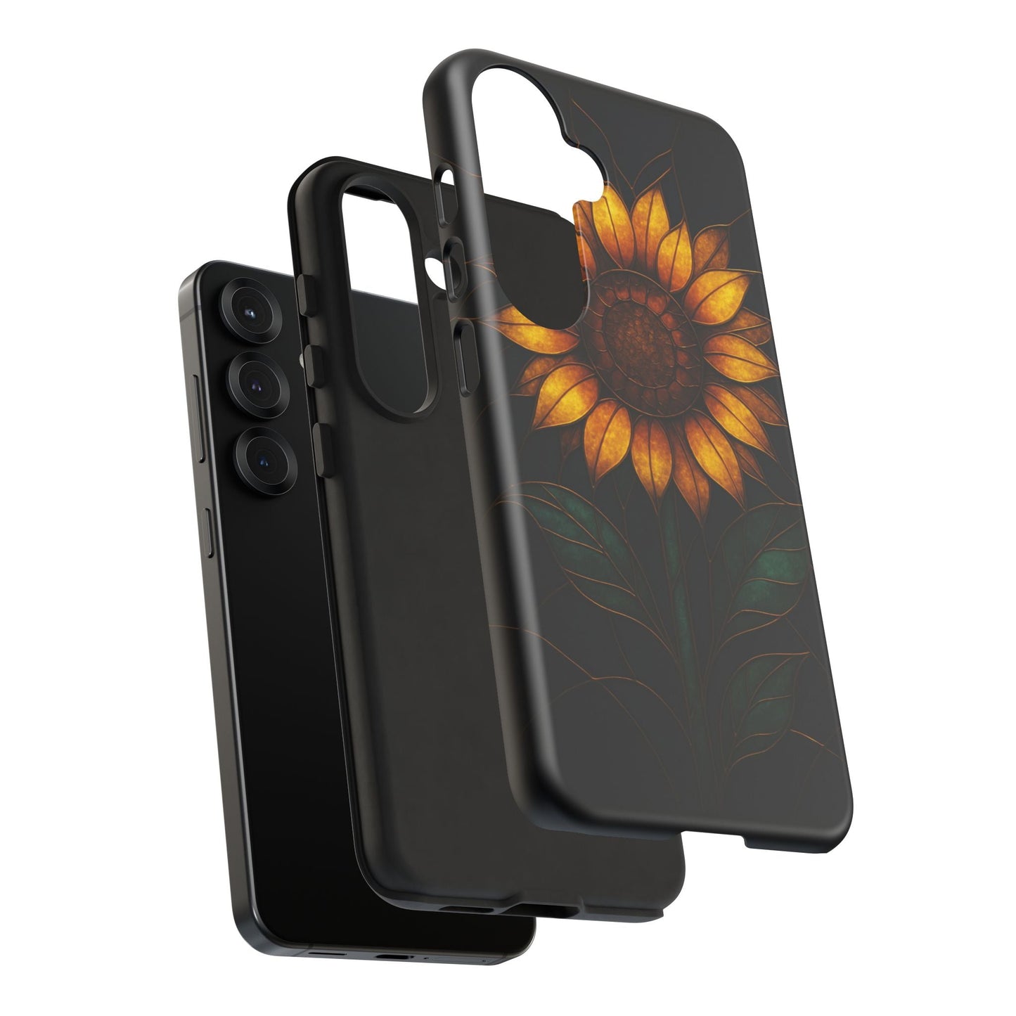 Printify Phone Case Stained-Glass Sunflower Phone Case 🌻✨