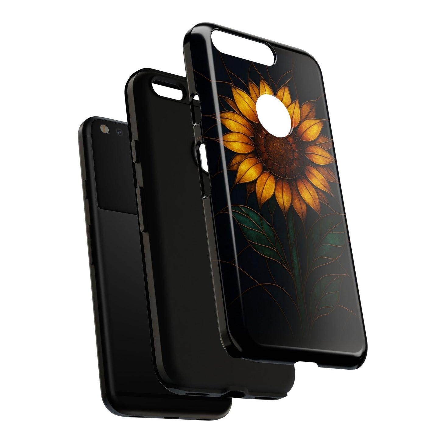 Printify Phone Case Stained-Glass Sunflower Phone Case 🌻✨